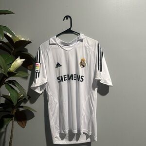 2005 Real Madrid Zidane White Home Kit